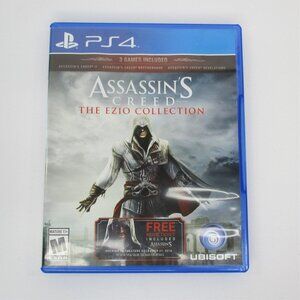PS4 Assassins Creed The Ezio Collection (Playstation 2016) Video Game and Case